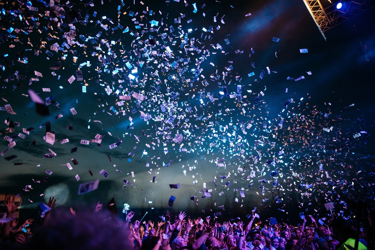 Confetti, concert, people — Maximize Your Bonuses with Slots777